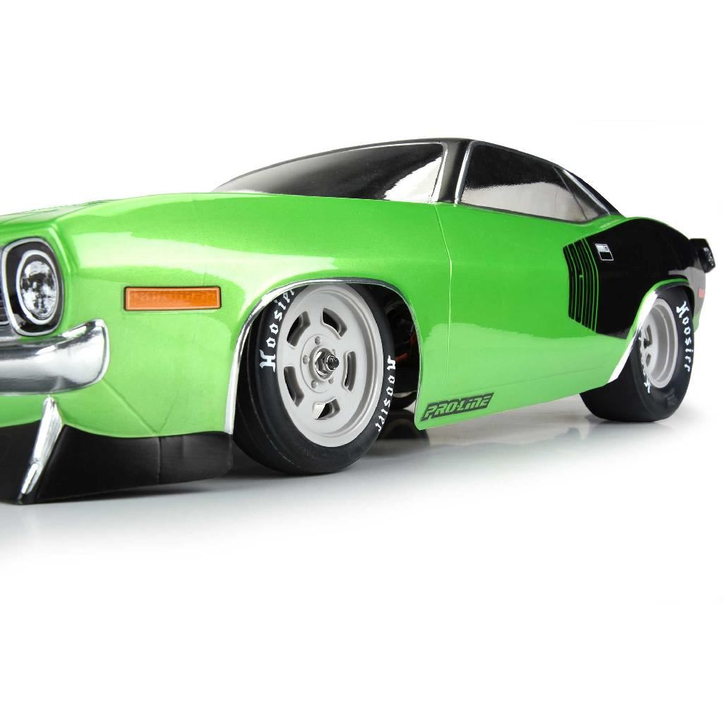 Proline 1/10 Slot Mag Drag Spec Front 2.2In 12mm Drag Wheels (2) Gray