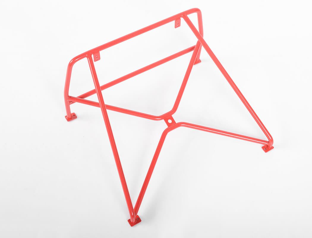 RC4WD ROLL BAR RACK W/SPARE MOUNT FOR RC4WD CHEVY BLAZER BODY (RED)