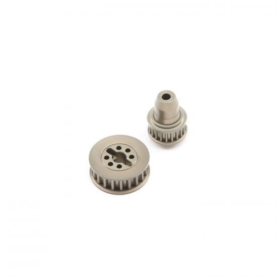 TLR Aluminum Pulley Set: 22-4/2.0