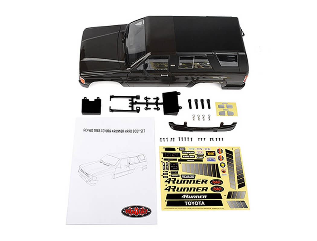 RC4WD 1985 TOYOTA 4RUNNER HARD BODY COMPLETE SET (BLACK)