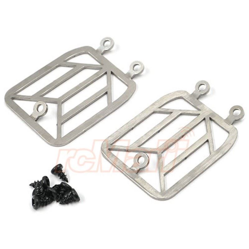Yeah Racing Steel Front Light Grill Body Accessories 2pcs For Traxxas TRX-4 TRX4-6 Benz