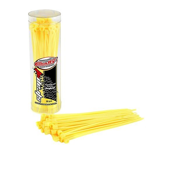 Corally Strapit Cable Tie Wraps Yellow 2.5X100mm 50 Pcs