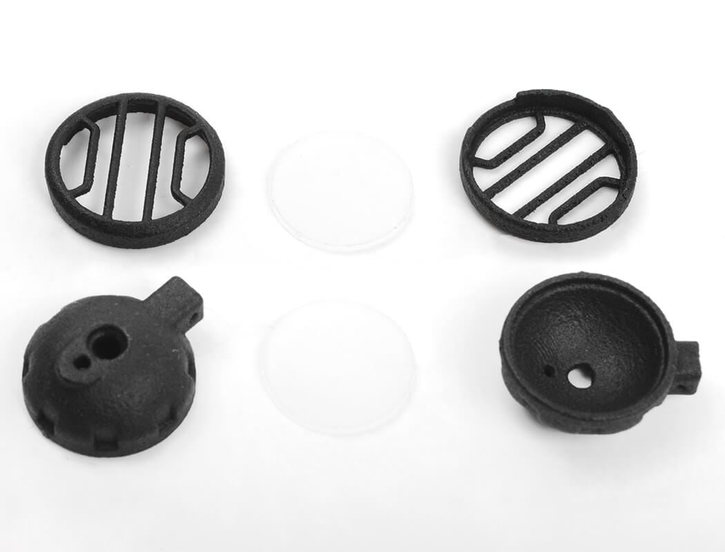 RC4WD SHIRYA FRONT WINCH BUMPER W/ LIGHTS FOR VANQUISH VS4-10 ORIGIN BODY (SILVER)