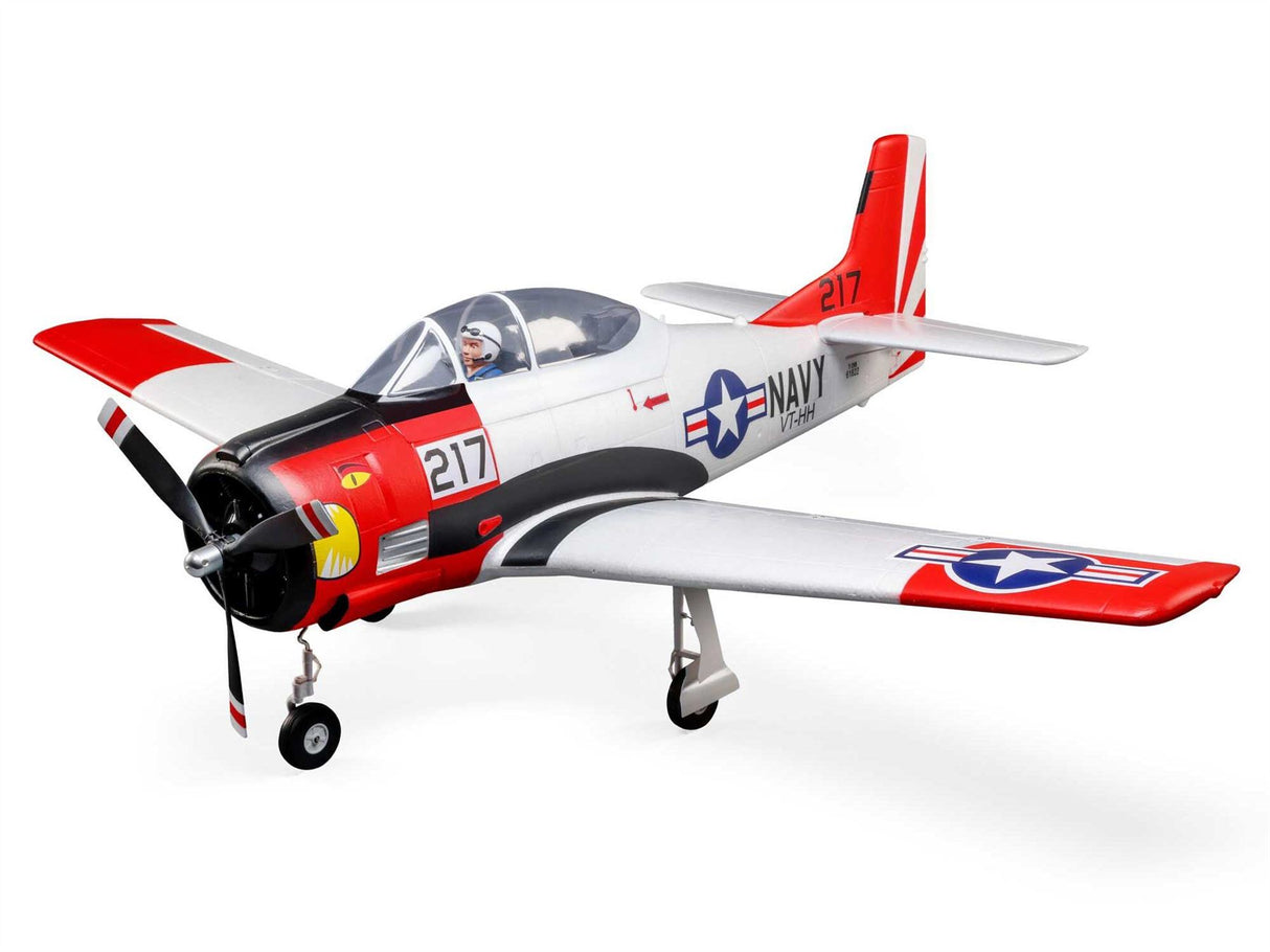E Flite T-28 Trojan 1.2m BNF Basic with Smart
