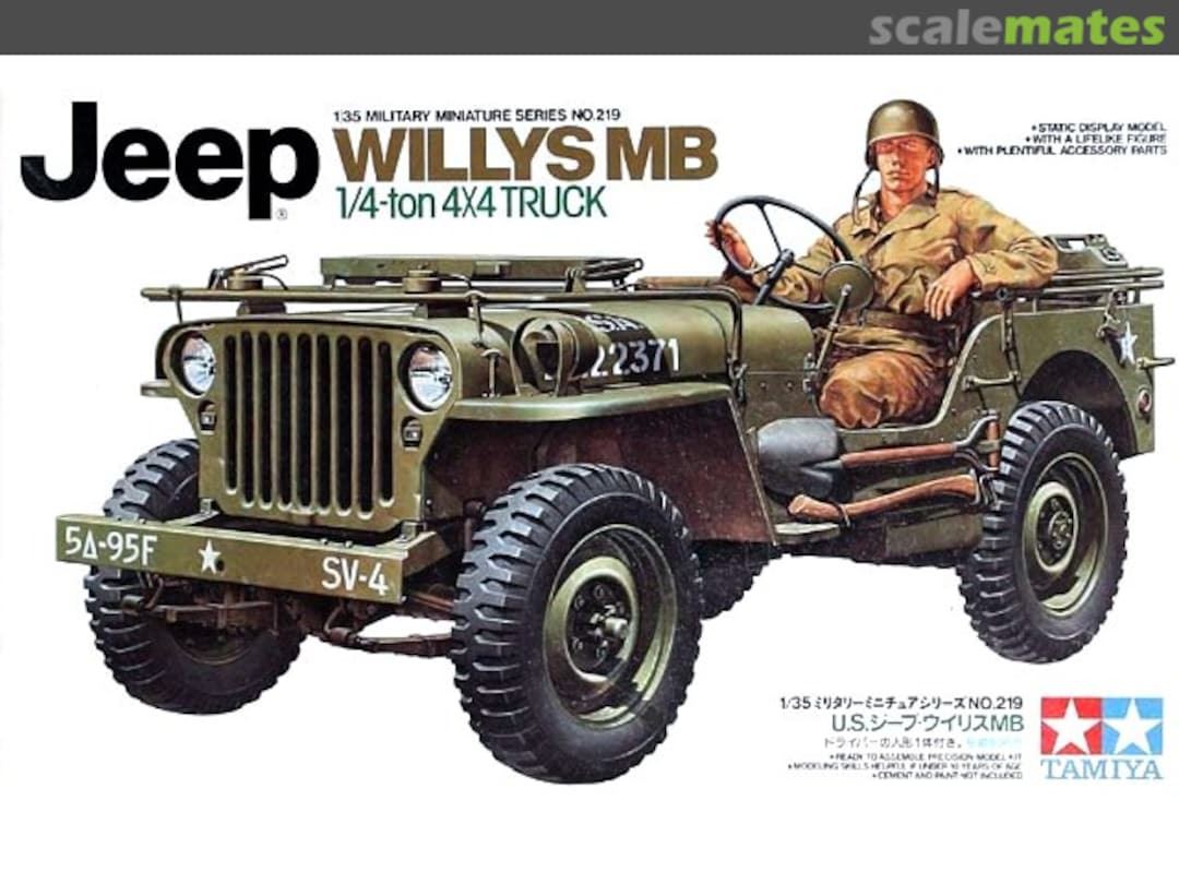 Tamiya 1/35th Jeep Willys Mb 1/4-Ton Truck