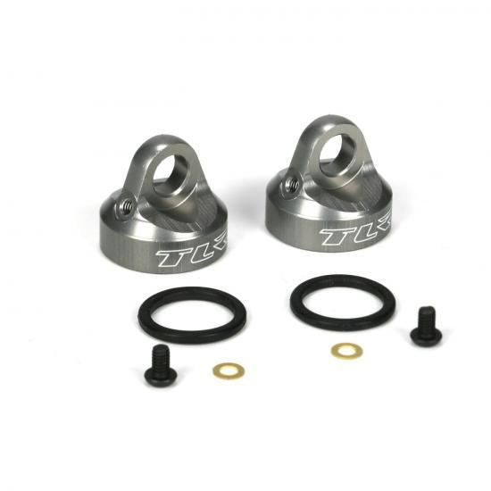 TLR Bleeder Shock Caps, Aluminum (2): TEN