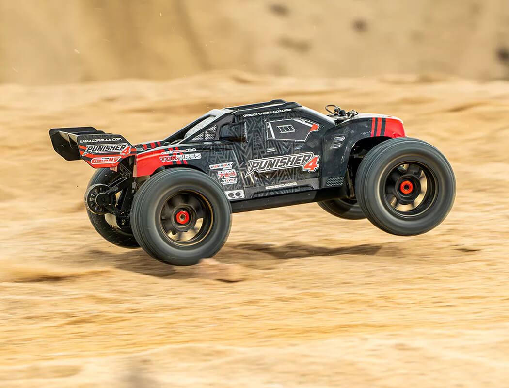 Corally Punisher 4 Brushless 4S Basher Truck Rtr - Red