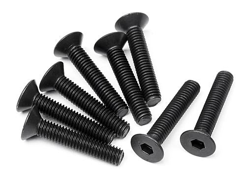 HPI Flat Head Screw M3X16mm (Hex Socket/8Pcs)