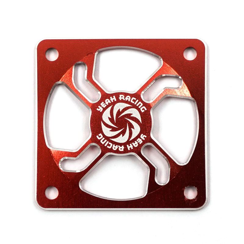 Yeah Racing Aluminum 40mm Fan Protector Red