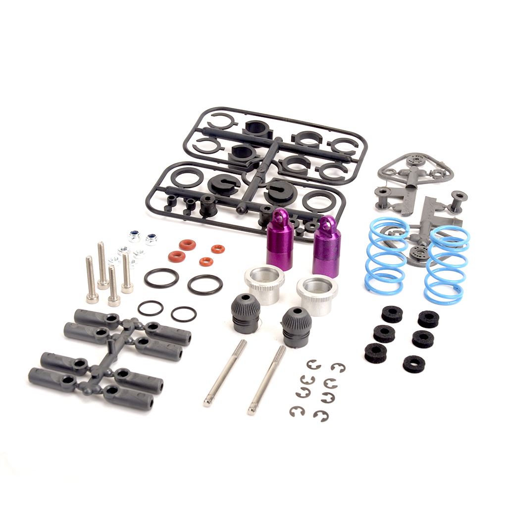 Schumacher Shocks; Ultra Short Threaded; purple pr