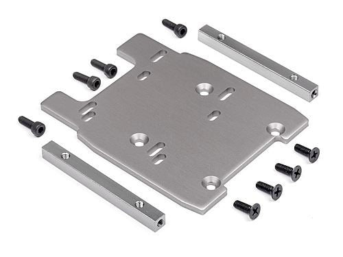HPI Motor Plate (Gray/4mm)