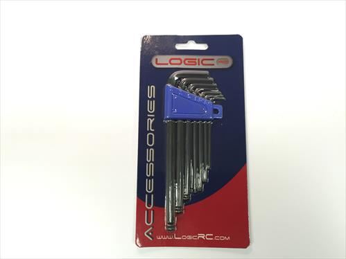 LOGIC 7pc Hex Ball Wrench Set - 1.5~6mm