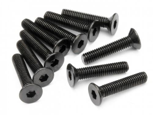 HPI Flat Head Screw M3X15mm (Hex Socket/10Pcs)