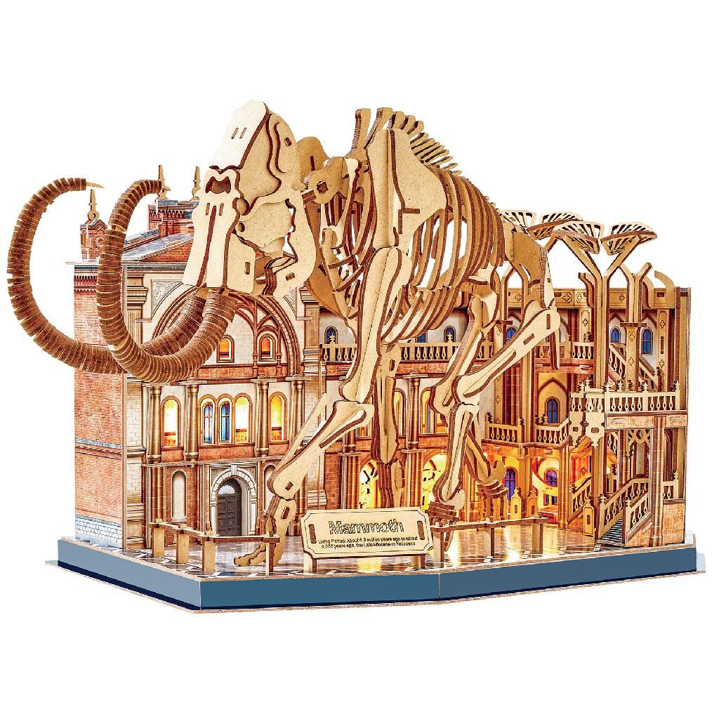 Cubicfun Museum Mammoth With Led Lighting (463 Pieces)
