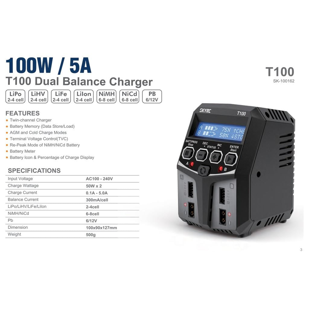 SKY RC T100 BATTERY CHARGER