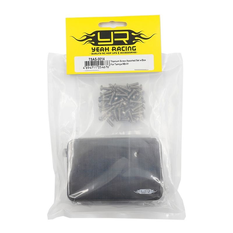 Yeah Racing Titanium Screw Assorted Set w/Box For Tamiya MB-01