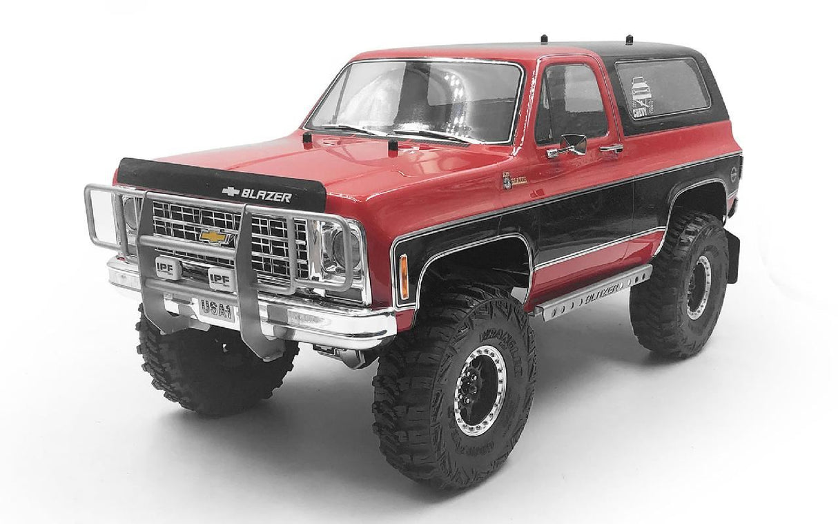 RC4WD RANCH FRONT GRILLE W/IPF LIGHTS FOR TRAXXAS TRX-4 CHEVY K5 BLAZER (SILVER)