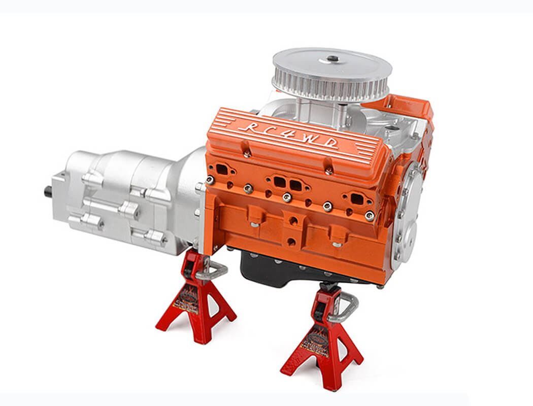 Rc4Wd Aluminium Valve Covers For Scale V8 Engine (Orange)