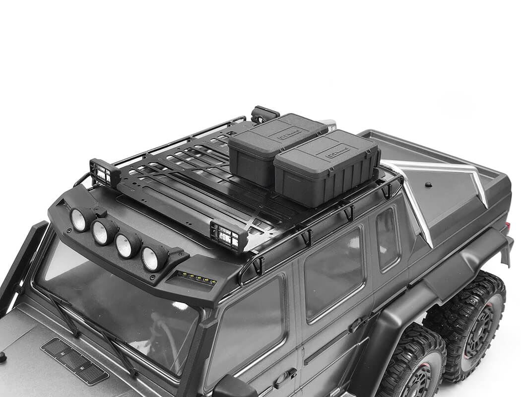 RC4WD ADVENTURE STEEL ROOF RACK W/ FRONT & REAR LIGHTS FOR MERCEDES-BENZ G 63 AMG 6X6