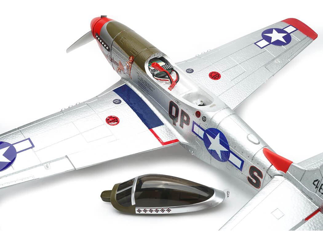 Mo-Fly P-51D Mustang 685Mm 6Ch 3D/6G With 6-Axis Gyro Rtf
