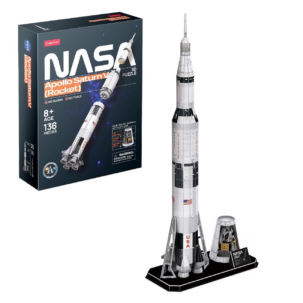 Cubicfun Nasa Apollo Saturn V Rocket (136 Pieces)