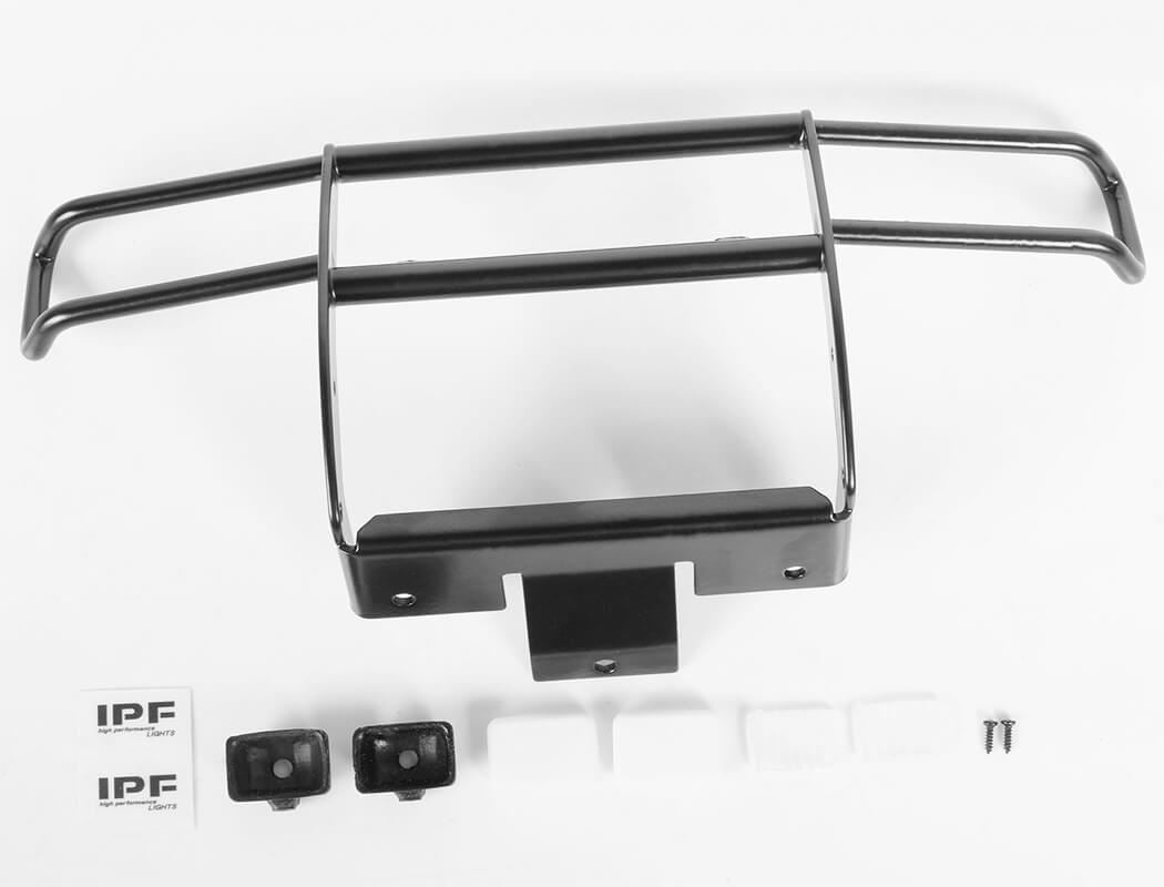 RC4WD RANCH FRONT GRILLE GUARD W/LIGHTS FOR TAMIYA 1/10 ISUZU MU TYPE X CC-01 (BLACK)