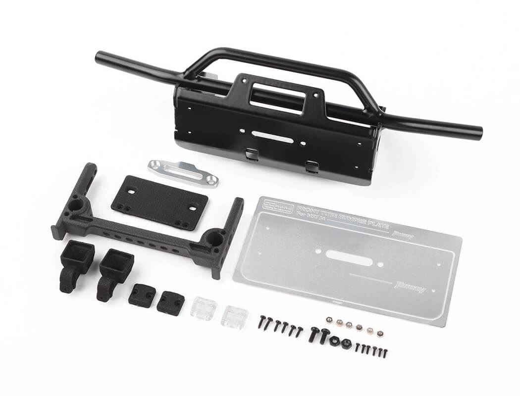 RC4WD STEEL TUBE FRONT BUMPER W/ FLOOD LIGHTS FOR MST 4WD OFF-ROAD CAR KIT W/ J4 JIMNY BODY
