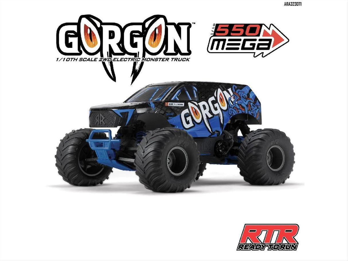 Arrma Gorgon 2wd MT 1/10th RTR (no Battery/Charger) Blue