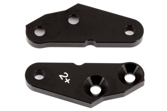 ASSOCIATED RC8B3.1 FT STEERING BLOCK ARMS +2 DEGREE ALUMINIUM