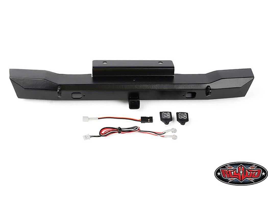 RC4WD EON METAL REAR HITCH BUMPER W/LED FOR AXIAL SCX6 JEEP WRANGLER JLU
