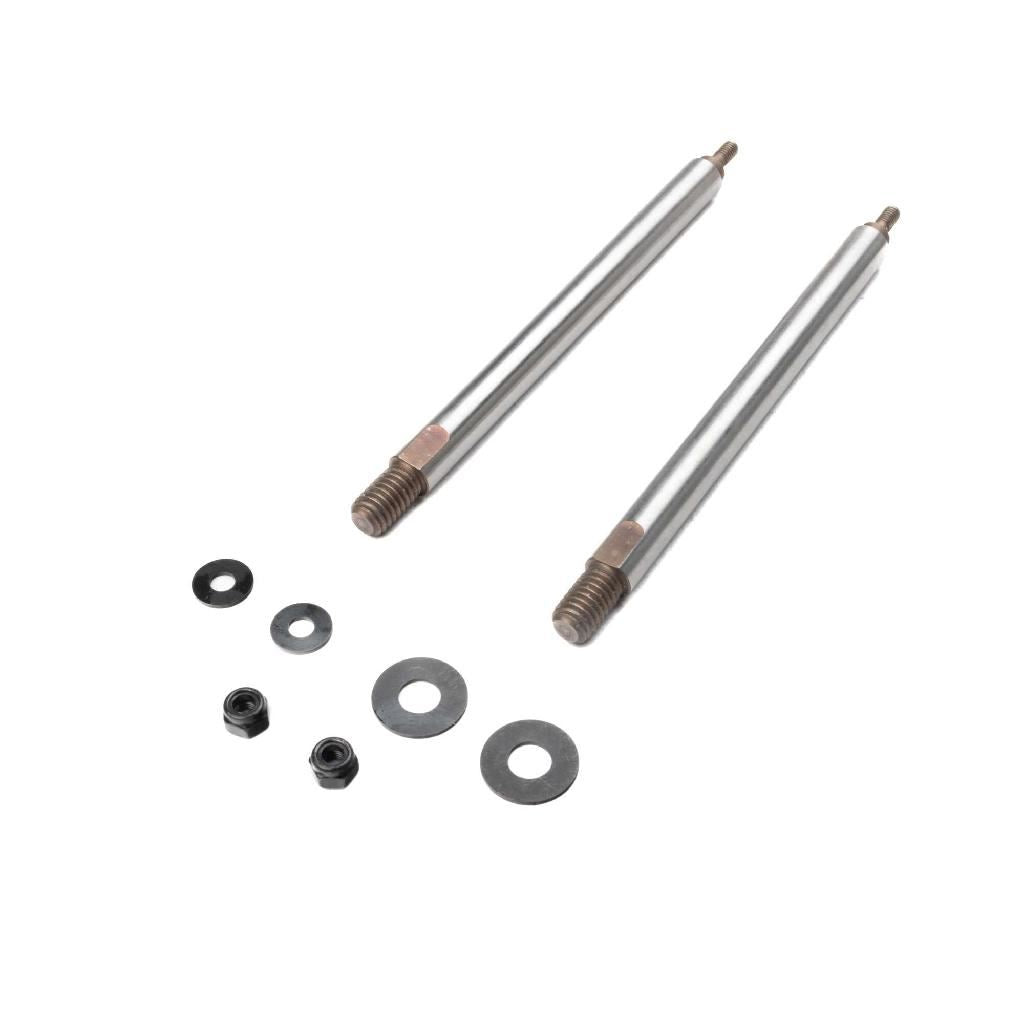 Losi Nutted Shock Shaft, Rear (2): 5Ive-T 3.0