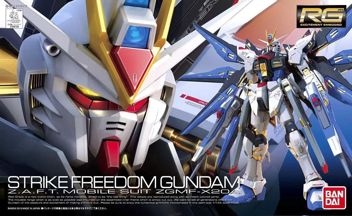 Bandai Hobby Rg 1/144 Zgmf-X20A Strike Freedom Gundam