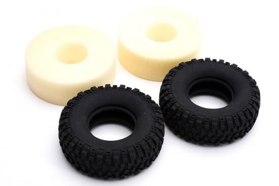 Ripmax 1/10 Rock Crawler Series (Extremo & FAST 2000) - Tyre & Sponge Set (x2)