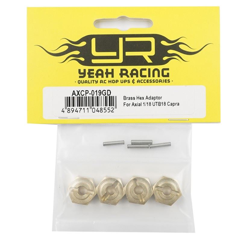 Yeah Racing Brass Hex Adaptor For Axial 1/18 UTB18 Capra
