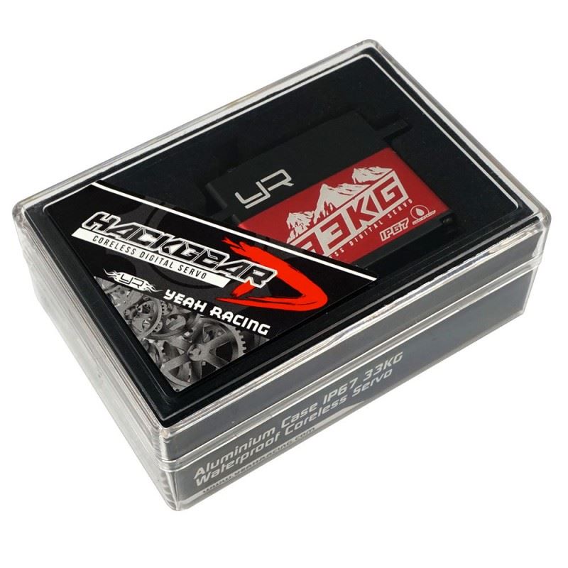 Yeah Racing Aluminium Case IP67 33KG Waterproof Coreless Servo For 1/10 Crawler Red