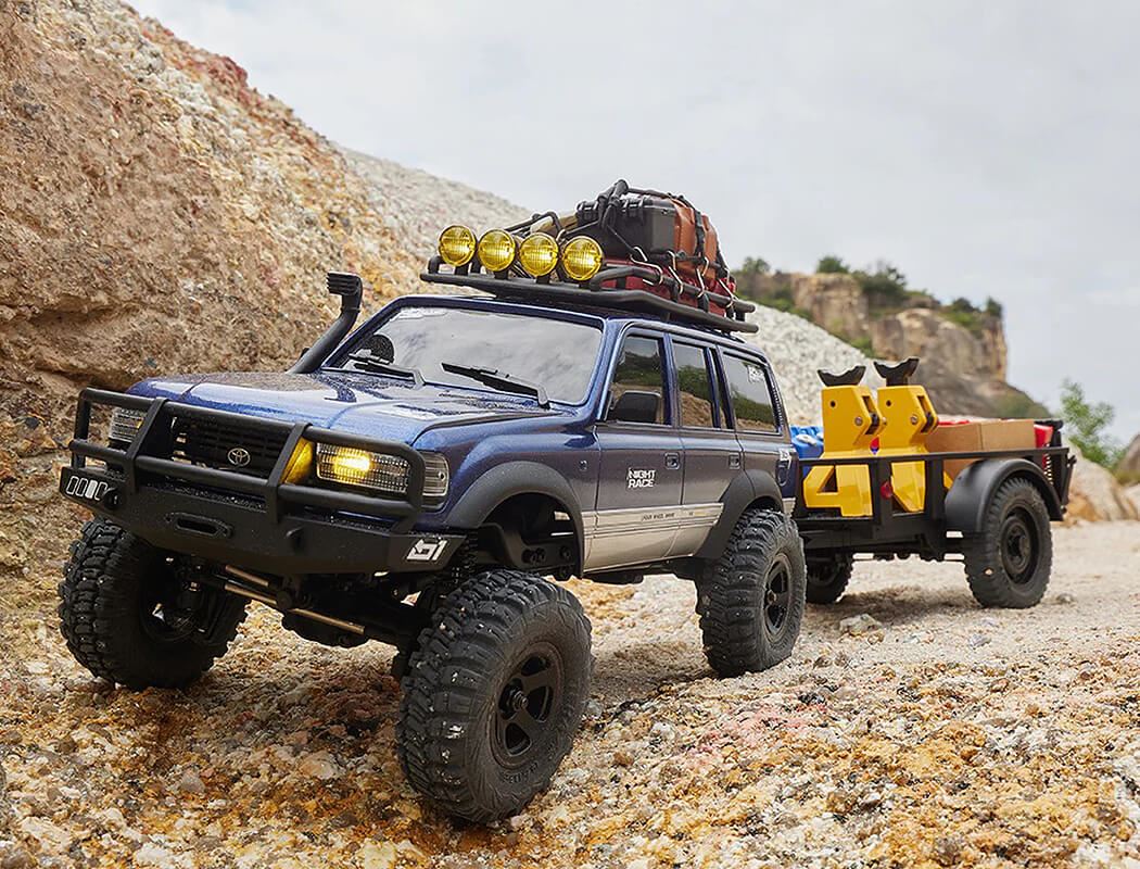 Fms Fcx 1/18 Toyota Lc80 Rtr Scaler - Blue