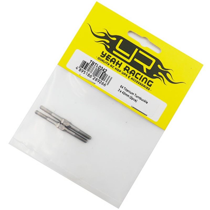 Yeah Racing 64 Titanium Turnbuckle 3x42mm 2pcs