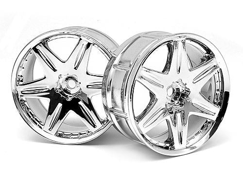 HPI Lp29 Wheel Work Ls406 Chrome (2Pcs)