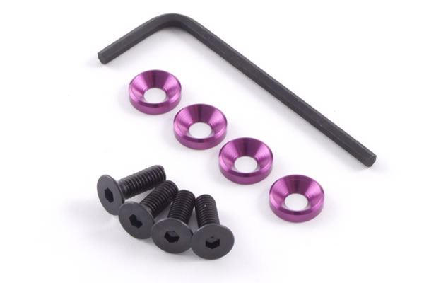 Fastrax M4 Engine Mounts w/F.H.Screws Blue