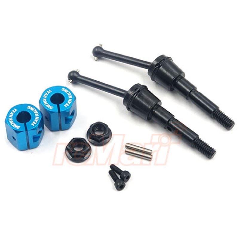 Yeah Racing Steel CVD w/ Aluminum Hex for Tamiya SW-01 Blue