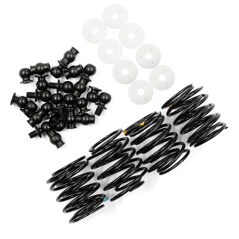 Yeah Racing Aluminum Big Bore Go 55mm Damper Set 4pcs for 1/10 RC Touring Car Red