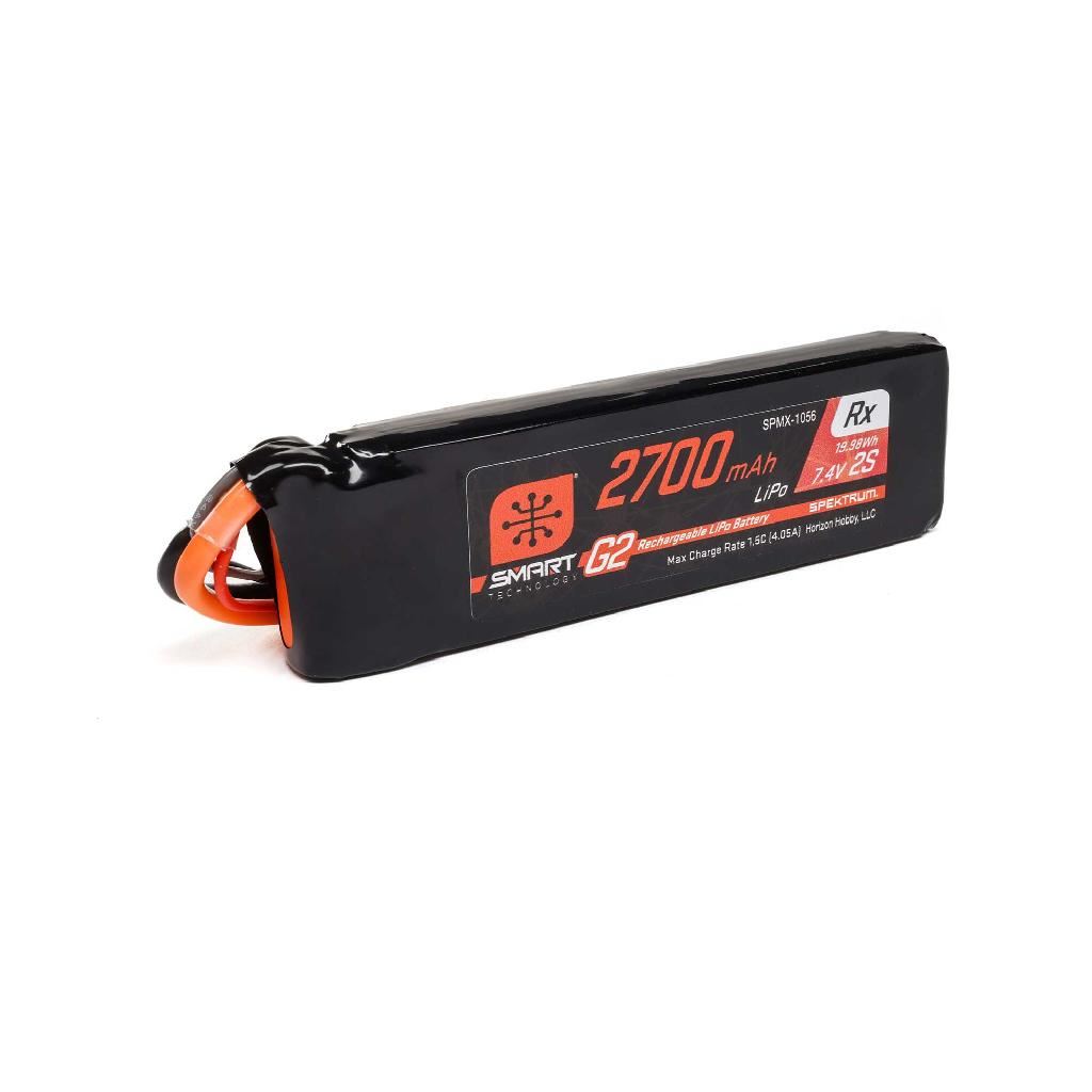 Spektrum 7.4V 2700Mah 2S 15C Smart G2 Receiver Lipo Battery: Ic3