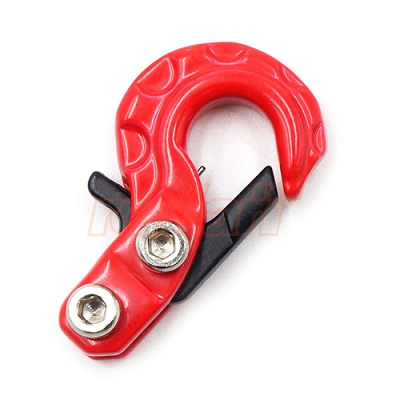 Yeah Racing 1/10 RC Rock Crawler Scale Spring Loaded Metal Hook Red