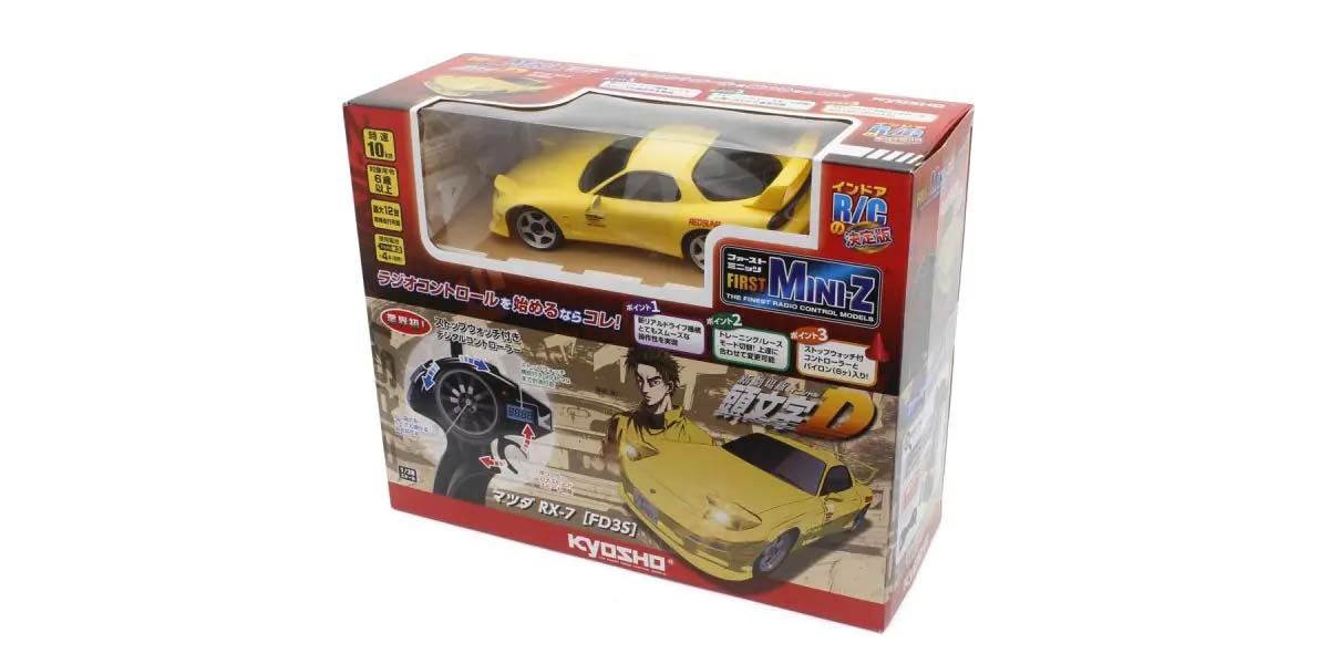 Kyosho First Mini-Z 1:28 Initial-D Mazda Rx-7 Fd3S Ye