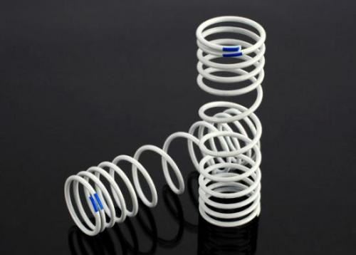TRAXXAS Springs, rear (progressive, +20% rate, blue) (2)