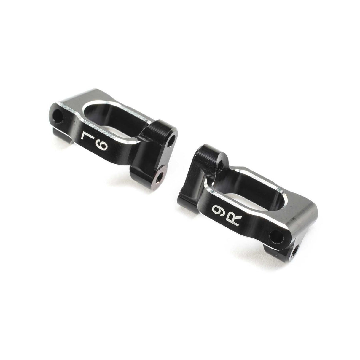 TLR Caster Block Set, 9 deg, Aluminum: 22X-4
