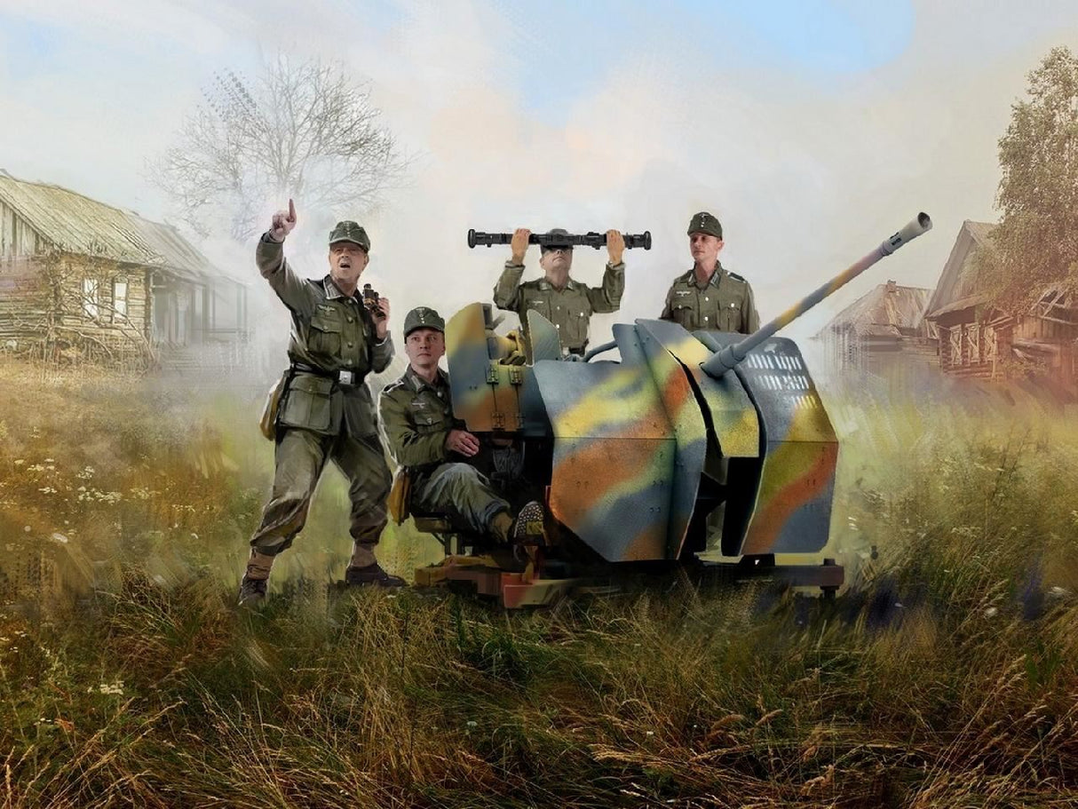 Icm Flak 38 With 4 Crew Figures