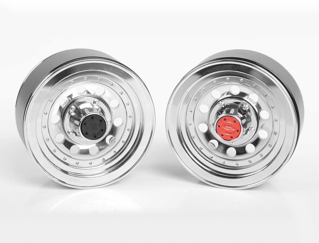 RC4WD CLASSIC 10-HOLE CHROME 1.9 BEADLOCK WHEELS
