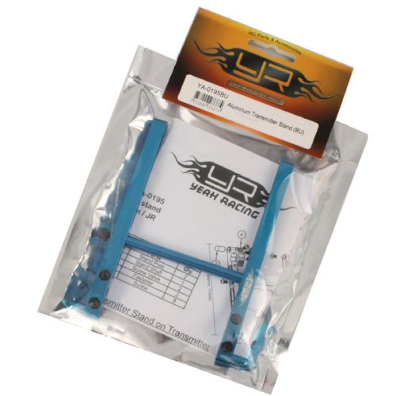 Yeah Racing Aluminum Transmitter Stand For JR, Spektrum Stick Transmitter (BU)