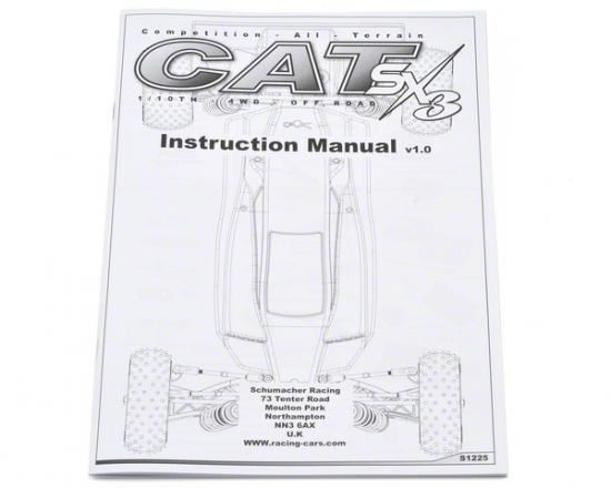 Schumacher Instruction Manual - CAT SX3